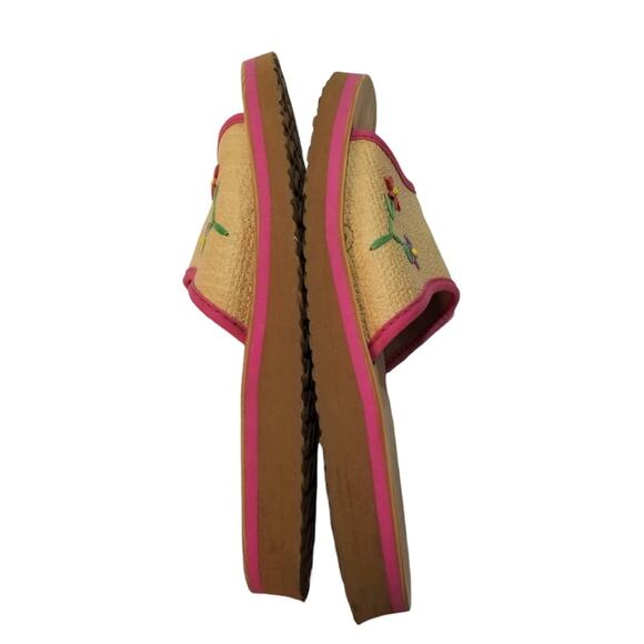 Laguna shoes slides womens 8 Slip on Sandals flowers - Picture 4 of 4